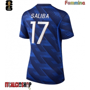 Francia William Saliba #17 Prima Maglia Femmina Mondiali 2026 Manica Corta